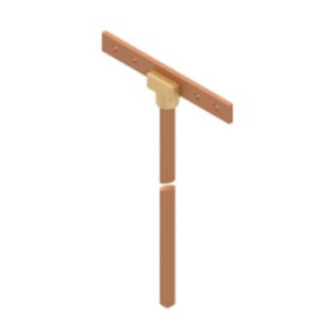 COPPER BONDED EARTH ELECTRODE WITH COPPER BUSBAR EXOTHERMICALLY WELDED